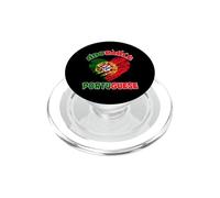 Adorable Portuguese Heart Distressed Flag souvenir PopSockets PopGrip for MagSafe