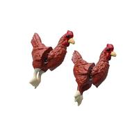 Adorable Poultry Theme Small Earrings Smooth Surface Fashion Ear Studs Jewelry Trend Setter Miniature Chicken Earrings