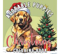 Adorable puppies - Christmas: Coloring book