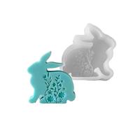 Adorable Rabbits Resin Moulds Soft and Detailed Silicone Scented Mold for Easters Rabbits Scented Delicate Resin Moulds
