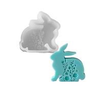 Adorable Rabbits Resin Moulds Soft and Detailed Silicone Scented Mold for Easters Rabbits Scented Flexible Silicone Mold