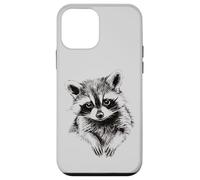Adorable Raccoon Sketch,Too Cute to be Trashy,Wildlife Lover Case for iPhone 12 mini