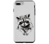Adorable Raccoon Sketch,Too Cute to be Trashy,Wildlife Lover Case for iPhone 7 Plus/8 Plus