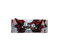 Adorable Red and Black Evil Ghost Print Baby Bow Headband â€“ Cute Delicate Hairband â€“ Soft Stretchy Princess Headbands