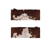 Adorable red brown cowhide Print Baby Bow Headband – Cute Delicate Hairband – Soft Stretchy Princess Headbands