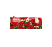 Adorable Red geraniums Print Baby Bow Headband â€“ Cute Delicate Hairband â€“ Soft Stretchy Princess Headbands