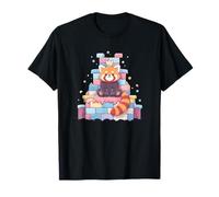 Adorable Red Panda On Candy Throne T-Shirt