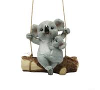 Adorable Resin Koala Bear for Tree Hanging, Whimsical Outdoor Decor Piece (A)