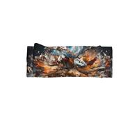 Adorable Rugby on Fire Print Baby Bow Headband – Cute Delicate Hairband – Soft Stretchy Princess Headbands