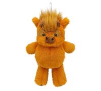 Adorable Running Highland Cow Soft Plush Stuffed Animal 35cm and 45cm Sizes Furry Texture for Stress Relief Emotional Support and Home Nursery Decor