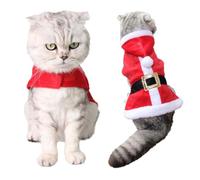 Adorable Santa Claus Dog Hoodie Coat for Pets, Adjustable Christmas Apparel for Dogs and Cats, Cozy Winter Outfit
