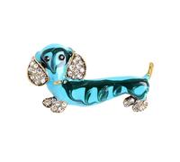 Adorable Sausage Dog Brooch Adornment Delicate Dachshund Brooch Accessory Lapel Pin For Dressing Up And Gifting Party And Date Accessory