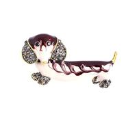 Adorable Sausage Dog Brooch Adornment Delicate Dachshund Brooch Accessory Lapel Pin For Dressing Up And Gifting Lightweight And Portable Pin