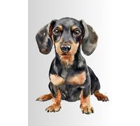 Adorable Sausage Dog Notebook - 6x9 Lined Journal, 120 Pages, Cute Dachshund Cover, Matte Finish: Dog lovers