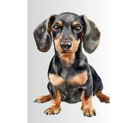 Adorable Sausage Dog Notebook - 6x9 Lined Journal, 200 Pages, Cute Dachshund Cover, Matte Finish. Hardcover: Dog lovers