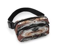Adorable Schnauzer Fanny Pack Belt Bag with Adjustable Strap Fashion Waist Bag for Outdoor Sports Hiking, white, 20x13cm, Full Printed Waist Bag