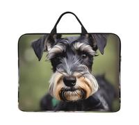 Adorable Schnauzer Print 14in Laptop Case Sleeve Water-Resistant Portable Notebook Cover Bag For Office