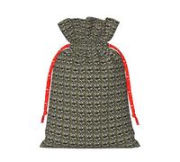 Adorable Schnauzer Print Drawstring Gift Reusable Bags Eco-Friendly Pouches Holiday Birthday Favors Sack