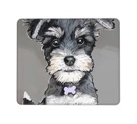 Adorable Schnauzer Print Mouse Pad 7.9 x 9.5 in, Anti Slip Rubber Base Computer Mouse pad for Computers Laptop Office Desk Accessories