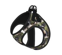 Adorable Schnauzer Print Pet Leash Vest For Small Dogs Cats, Adjustable Pet Harness Vest, Outdoor Walking Hiking