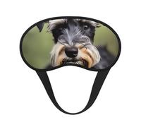 Adorable Schnauzer Print Sleep for Adults Comfortable Eye Mask for Travel Camping Light Blocking Nap Cover
