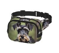 adorable schnauzer Print Waist Bag Fanny Packs for Men&Women with Adjustable Belt for Outdoors Workout