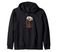 Adorable Sea Otter Zip Hoodie