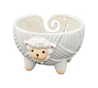 Adorable Sheep-Shaped Yarn Bowl for Knitting & Crocheting - Practical & Charming Craft Accessory, Keeps Yarn Tangle-Free, 18 x 11.8cm
