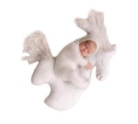 Adorable Single Horned Horse Newborns Photo Props Lovely Baby Posing Pillow for Professional Baby Photoshoots PP Cotton Baby Photo Props