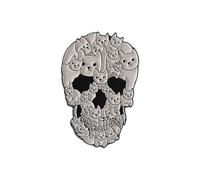 Adorable Skeleton Cats Brooch Lightweight Alloy Pin Creative Cartoon Design For Daily Wear Costume Parties Unique Cats Skull Design Pin