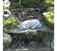 Adorable Sleeping Labrador Garden Ornament