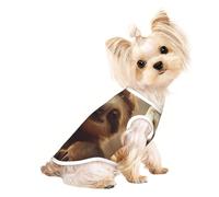 Adorable Sloth Print Pet T-Shirt, Sleeveless Pullover Vest For Small Puppy Kitten Indoor Outdoor Wear