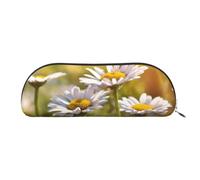 Adorable Sloth Print Receive Bag Makeup Bag Cosmetic Bags Travel Storage Bag Toiletry Receive Bags Pencil Case Pencil Bag, Wild White Daisy Flower, One Size