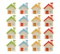 Adorable Small Rural House Resin Model Display with Delicate Features for Home Decoration Lovely Cottage Figurine