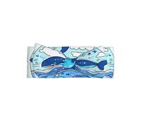 Adorable Small whale swimming Print Baby Bow Headband â€“ Cute Delicate Hairband â€“ Soft Stretchy Princess Headbands