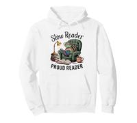 Adorable Smart Turtle Reading In Chair Book Lover Pullover Hoodie