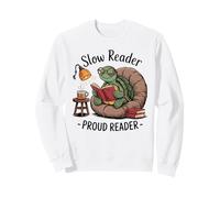 Adorable Smart Turtle Reading In Chair Book Lover Sweatshirt