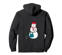 Adorable Snowman Enjoying Gardening Pullover Hoodie