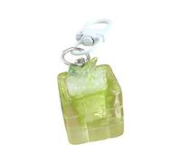 Adorable Square Butterfly Keychain Versatile Bag Charm Earphone Decoration Stylish Resin Accessory For Her Creative Gift Keychain