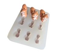 Adorable Squirrel Silicone Sturdy Nonstick Designs for Chocolate and Crafting Brown Squirrel Resin Mold