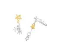 Adorable Star Cats Dangles Ear Clip Elegant Sturdy Alloy Materials Earrings Great For Adding Sweet Styles To Any Look Star Cats Tassels Earrings