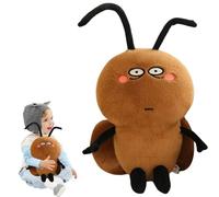 Adorable Stuffed - 20x12x6cm Cute Giant Plush Roach, Huggable 10-Inch Stuffed Animal | Funny Gag Gift for Kids, Adults, and Prank Lovers and for Bedroom Decor, Prank Props