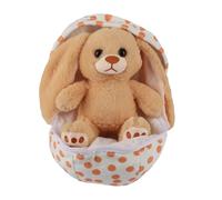 Adorable Stuffed Egg - Zip Up Plush Animal, Soft Cute Collectible, Endearing Tabletop Model | Great For Easter Decor Home Office Bedroom Nursery Study Shelf Table Bed Couch Gift For All Ages