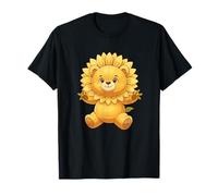 Adorable Sunflower Teddy Bear Cute Cartoon Kids Aesthetic T-Shirt