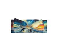 Adorable Sunset beach Print Baby Bow Headband â€“ Stretchy for Newborns, Infants & Toddlers â€“ Perfect Full Moon Gift