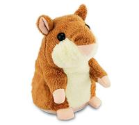Adorable Talking Hamster Toy Mimicry Pet Mouse Speaking Plush Toy Repeat What You Say Electronic Record Doll Toy Stuffed Animal Interactive Sensory Educational Toy Birthday Xmas Gift
