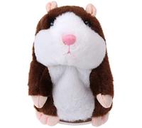 Adorable Talking Hamster Toy Mimicry Pet Mouse Speaking Plush Toy Repeat What You Say Electronic Record Doll Toy Stuffed Animal Interactive Sensory Educational Toy Birthday Xmas Gift