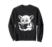 Adorable Tarsier Student Monochrome Book Lover Sweatshirt