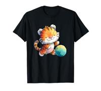 Adorable Tiger with Colorful Play Ball T-Shirt