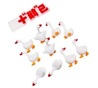 Adorable Tiny Geese Cake Ornament Rubber Geese for Parties Lovely Waterfowl Cake Leader